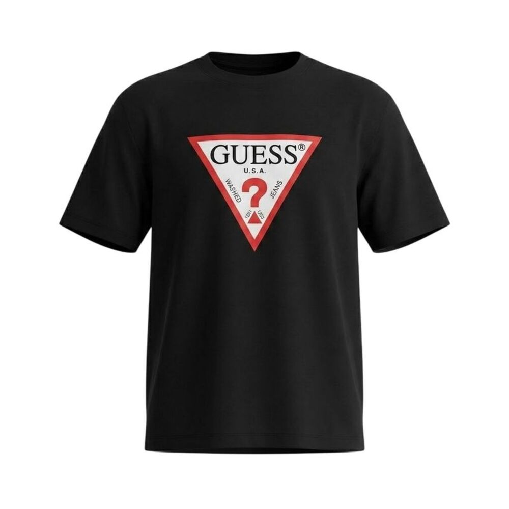 Guess Mens Jeans Iconic T-Shirt / Black
